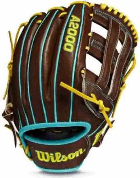 Wilson A2000 Dw5 12.00’’ Infield Glove Feb 2022 Gotm Wbw10087812 - Dark Brown Yellow - Right Throw