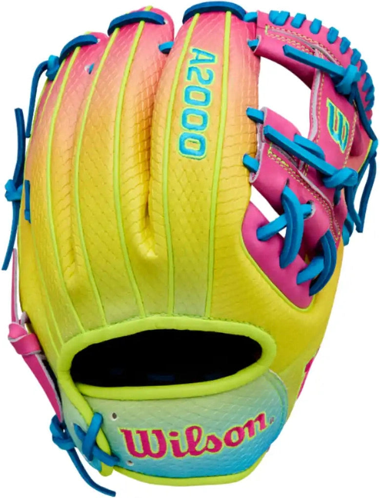 Wilson A2000 Fall 2025 1786ss 11.50’’ Infield Glove Wbw103492115 - Blue Optic Yellow Pink - Mulicolor / Right Throw