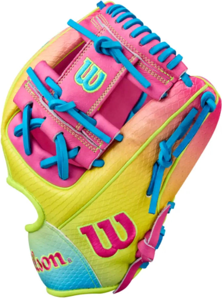 Wilson A2000 Fall 2025 1786ss 11.50’’ Infield Glove Wbw103492115 - Blue Optic Yellow Pink - Mulicolor / Right Throw