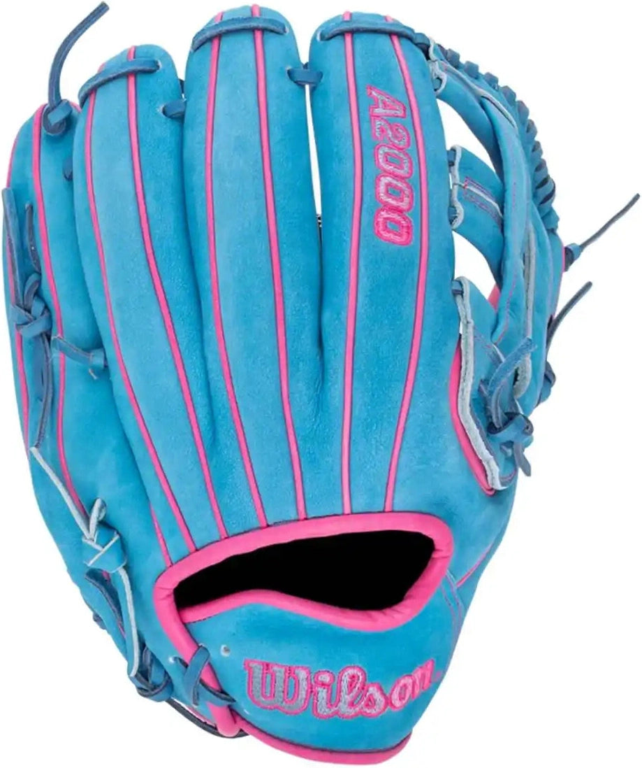 Wilson A2000 Fall 2025 Elly De La Cruz Gm 12.00’’ Infield Glovewbw10345212 - Sky Blue Flamingo Pink - Light / Right