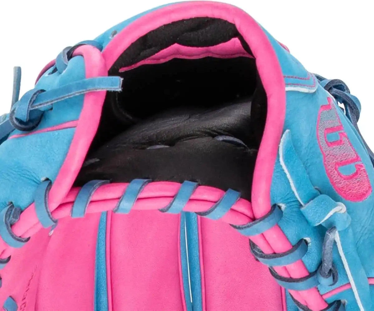Wilson A2000 Fall 2025 Elly De La Cruz Gm 12.00’’ Infield Glovewbw10345212 - Sky Blue Flamingo Pink - Light / Right