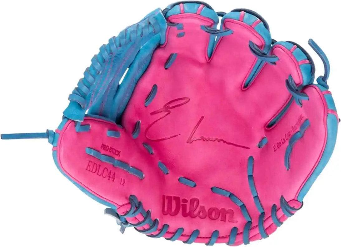 Wilson A2000 Fall 2025 Elly De La Cruz Gm 12.00’’ Infield Glovewbw10345212 - Sky Blue Flamingo Pink - Light / Right