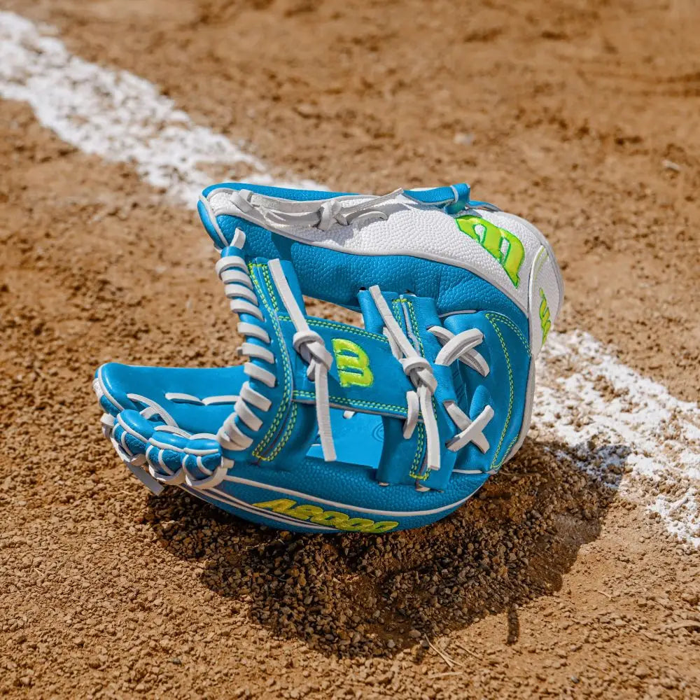 Wilson A2000 Fall 2025 H12ss 12.00’’ Fastpitch Glove Wbw10348612 - Sky Blue White - Light / Right Throw