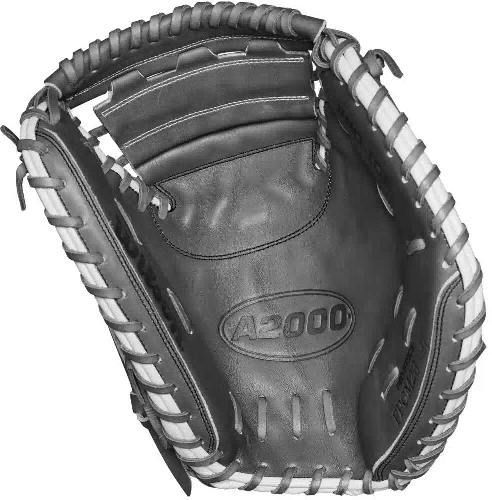 Wilson A2000 Fpcm23ss 34.00’’ Fastpitch Catcher’s Mitt Wbw102681 - White Coal - Right Throw