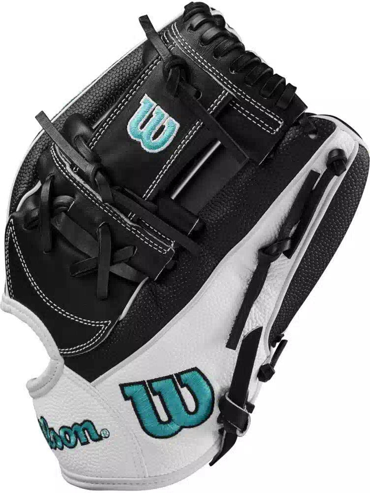 Wilson A2000 H12ss 12.00’’ Infield Fastpitch Glove Wbw102624 - Black White Teal - Right Throw