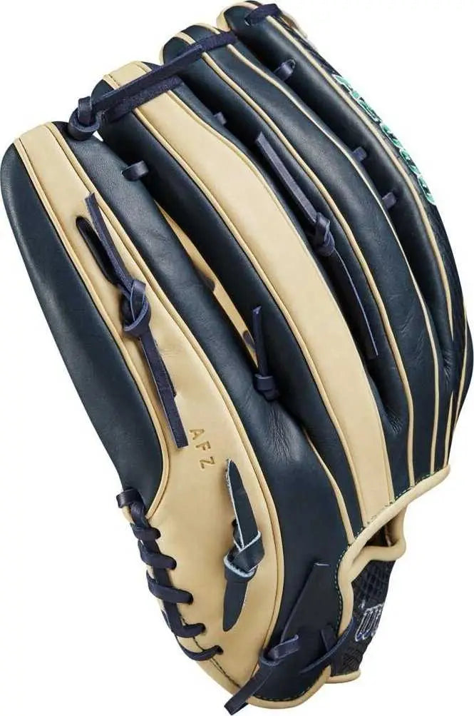 A2000 Julio Rodriguez JR44 Glove Blonde Navy - HIT a Double A2000 Julio Rodriguez JR44 Glove Blonde Navy - HIT a Double