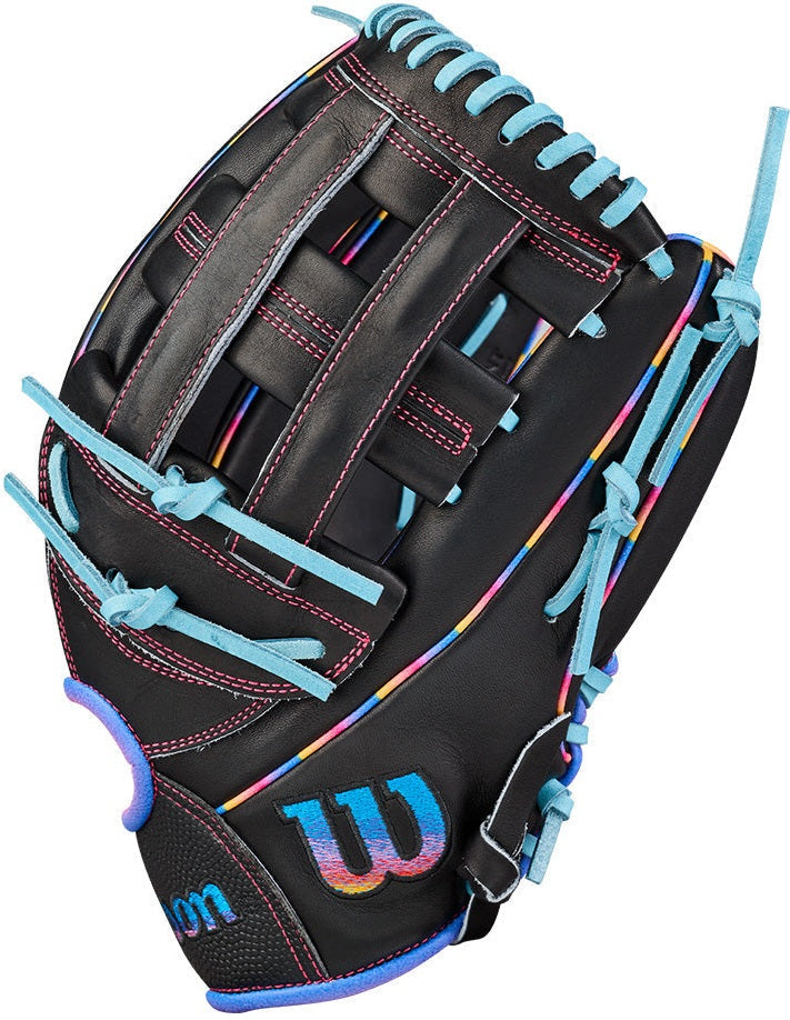 Wilson A2000 Love the Moment 1750 12.50’’ Outfield Glove Wbw104831125 - Black Columbia Blue - Right Throw