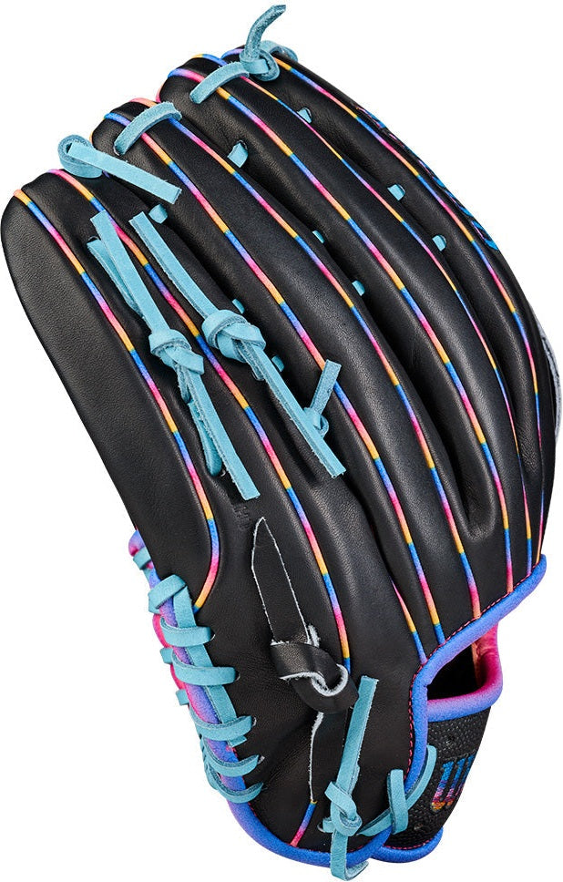 Wilson A2000 Love the Moment 1750 12.50’’ Outfield Glove Wbw104831125 - Black Columbia Blue - Right Throw