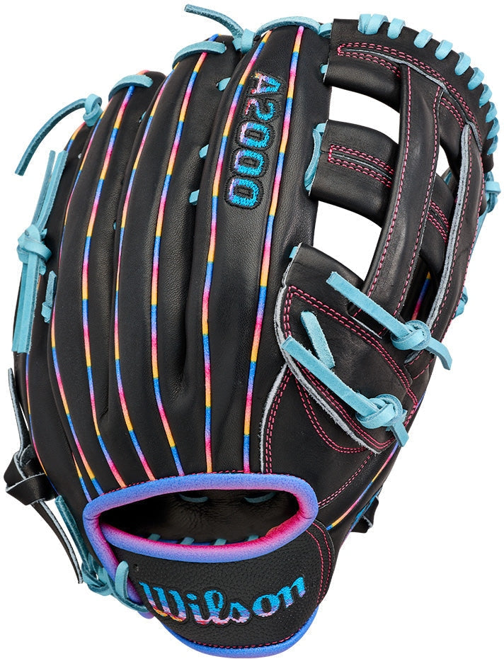 Wilson A2000 Love the Moment 1750 12.50’’ Outfield Glove Wbw104831125 - Black Columbia Blue - Right Throw