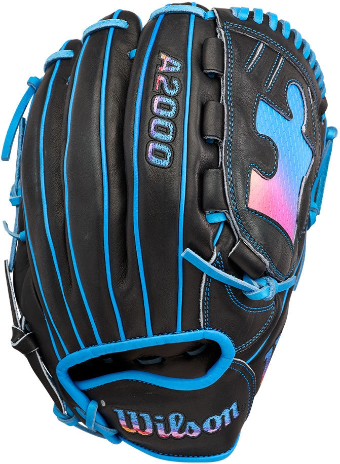 Wilson A2000 Love the Moment B23 Puzzle Piece 12.00’’ Pitcher’s Glove Wbw10482912 - Black Royal - Right Throw