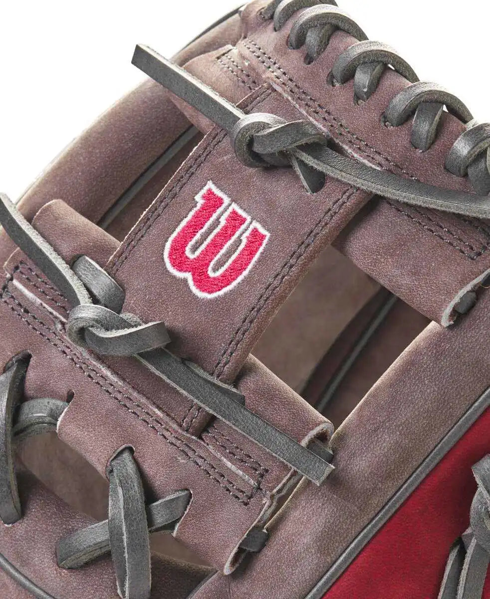 Wilson A2000 Pf88 11.25’’ Infield Glove Dec 2023 Gotm Wbw1016911125 - Buffed Coal Red - Brown / Right Throw