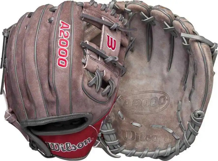 Wilson A2000 Pf88 11.25’’ Infield Glove Dec 2023 Gotm Wbw1016911125 - Buffed Coal Red - Brown / Right Throw