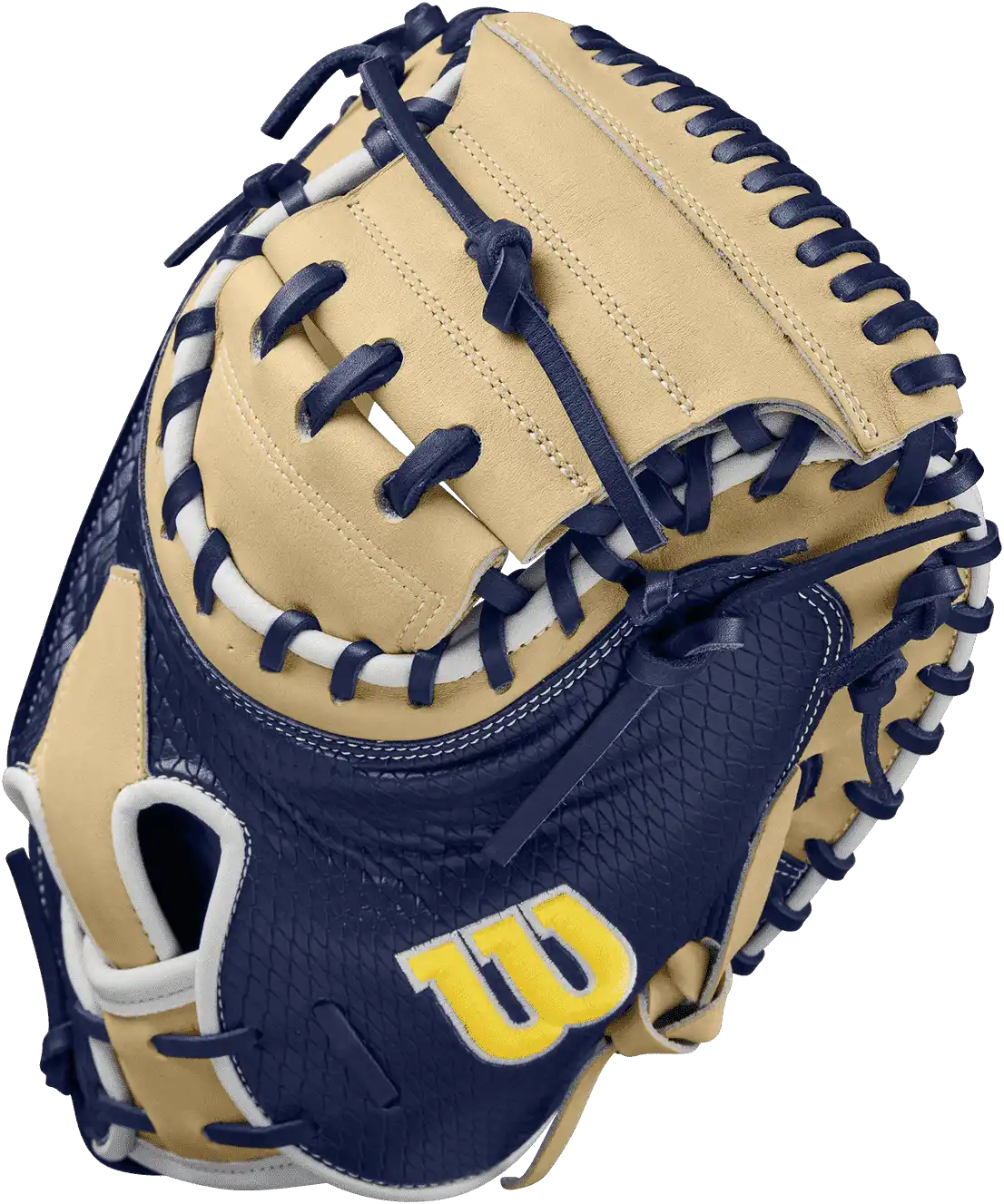 Wilson A2000 Sa34ss 34.00’’ Catcher’s Mitt Wbw10253134 - Blonde Navy - Black / Right Throw