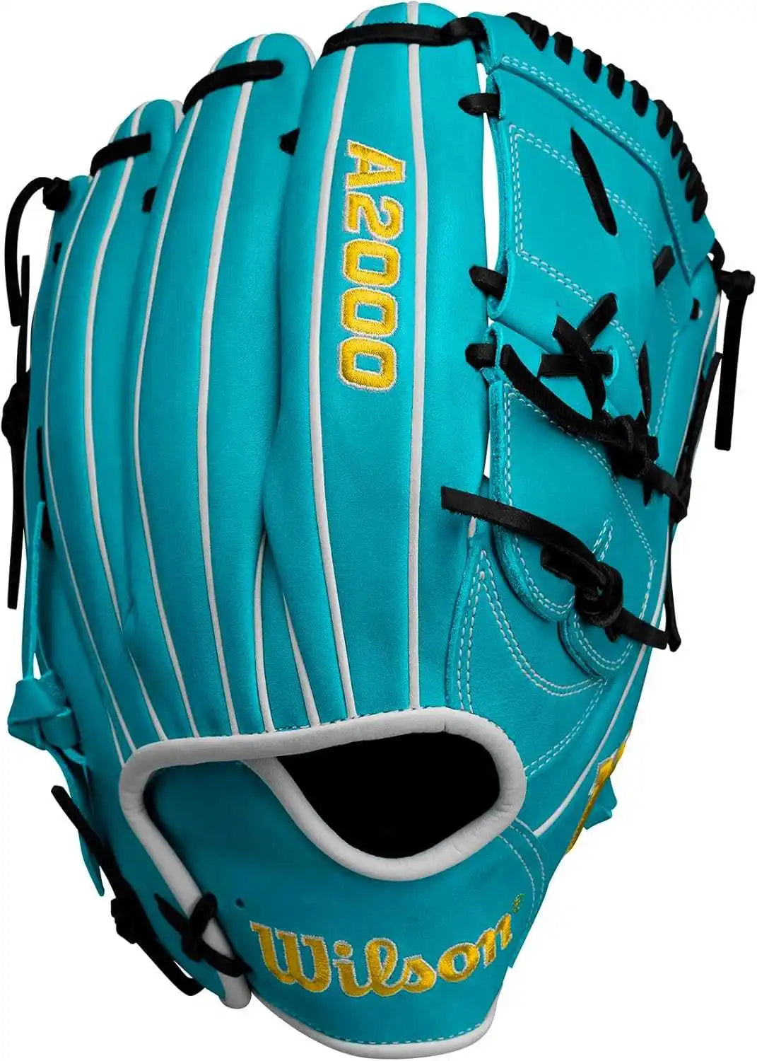 Wilson A2000 Spring 2025 12.00’’ Pitcher’s Glove Wbw10255012 - Teal Yellow Black - Right Throw