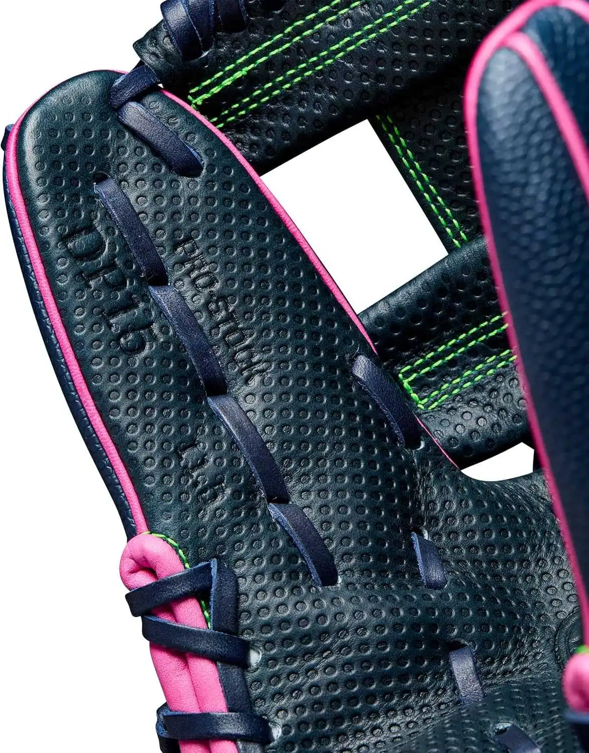 Wilson A2000 Spring 2025 Pedroia Fit 11.50’’ Infield Glove Wbw102747115 - Navy Flamingo Neon Green - Pink / Right Throw