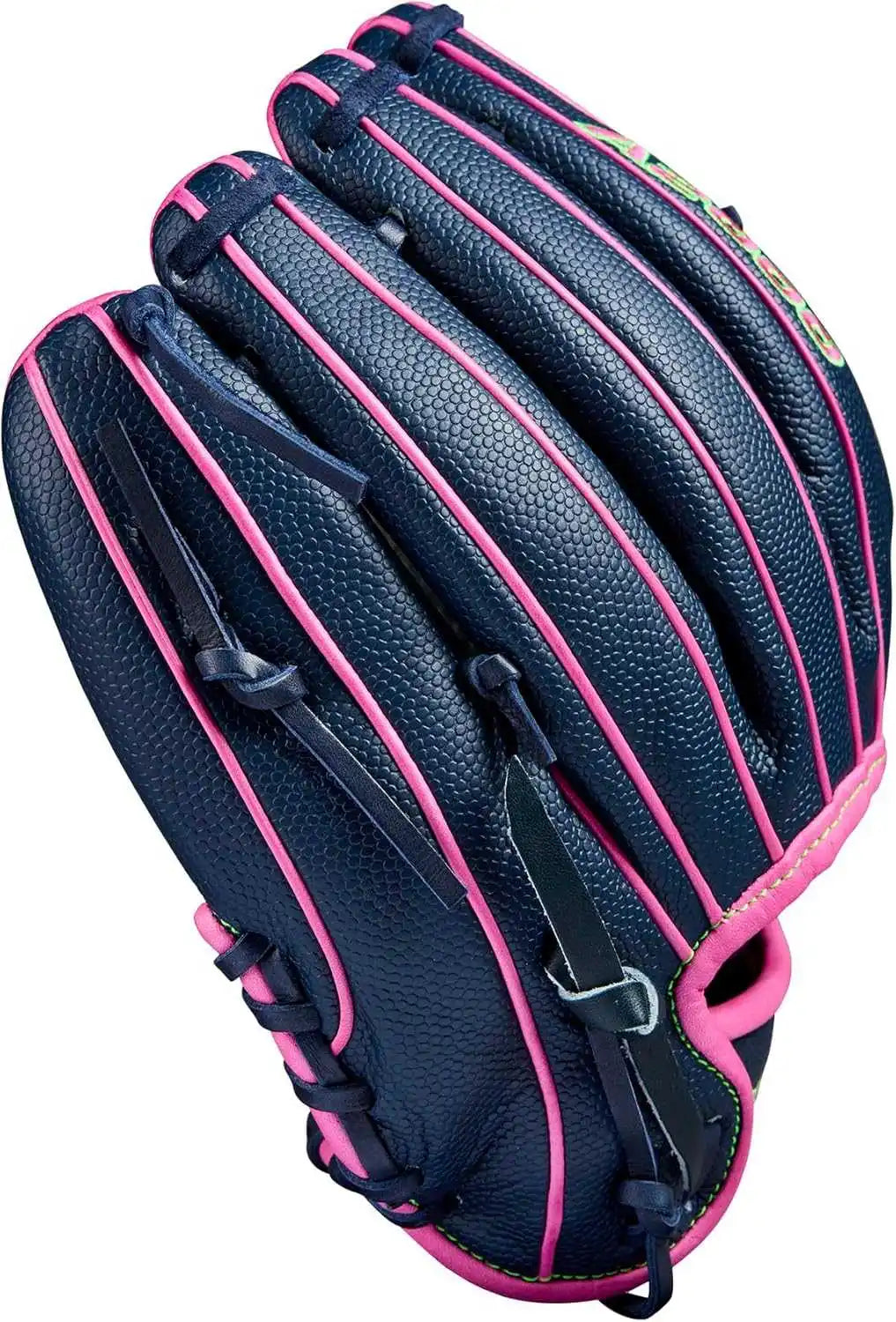 Wilson A2000 Spring 2025 Pedroia Fit 11.50’’ Infield Glove Wbw102747115 - Navy Flamingo Neon Green - Pink / Right Throw