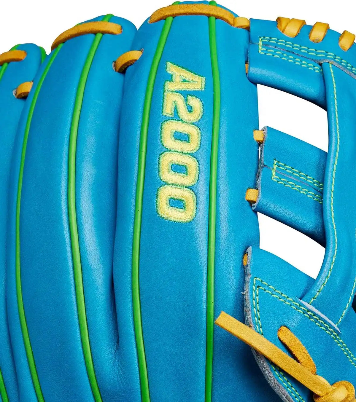 Wilson A2000 Spring 2025 Pp05 11.50’’ Infield Gloves Wbw102548115 - Sky Blue Optic Yellow - Right Throw