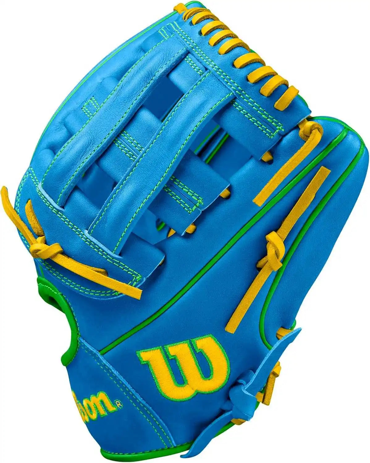 Wilson A2000 Spring 2025 Pp05 11.50’’ Infield Gloves Wbw102548115 - Sky Blue Optic Yellow - Right Throw
