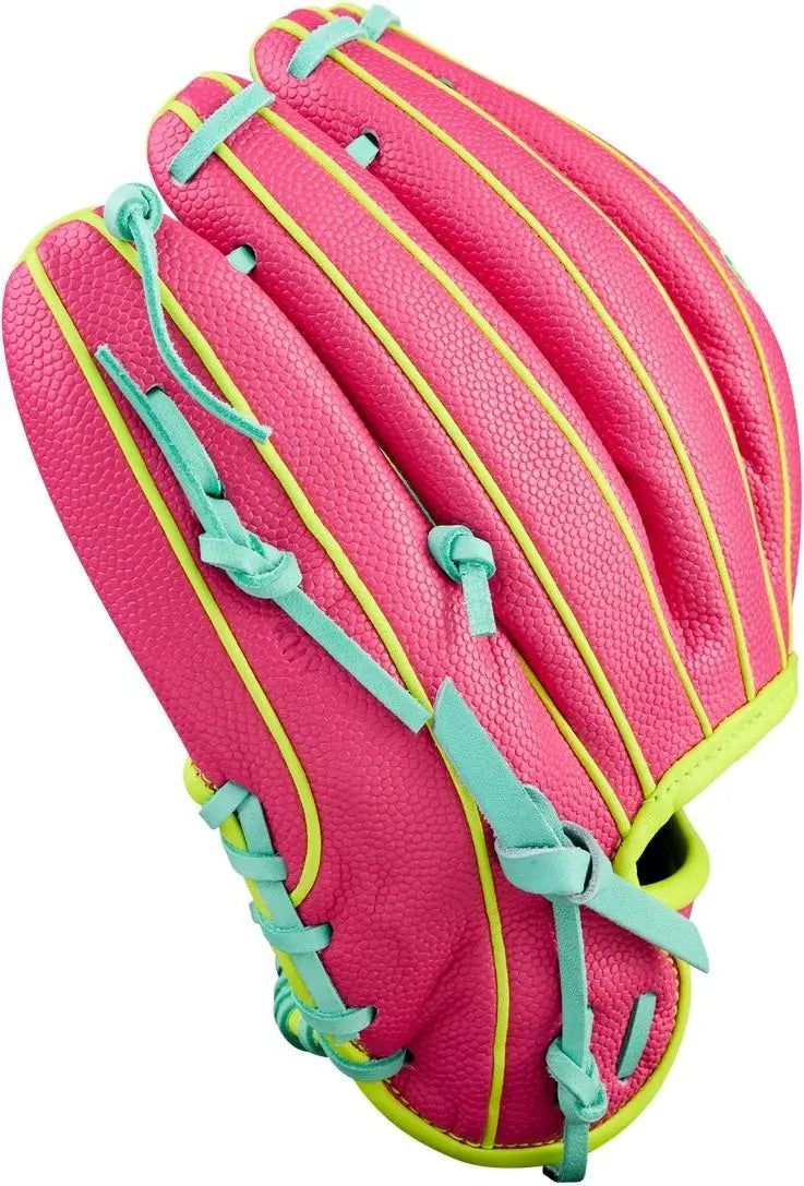 Wilson A2000 Spring Series Dp15ss 11.50” Infield Glove Wbw104143115 - Seafoam Flamingo Pink Optic Yellow - Mint / Right