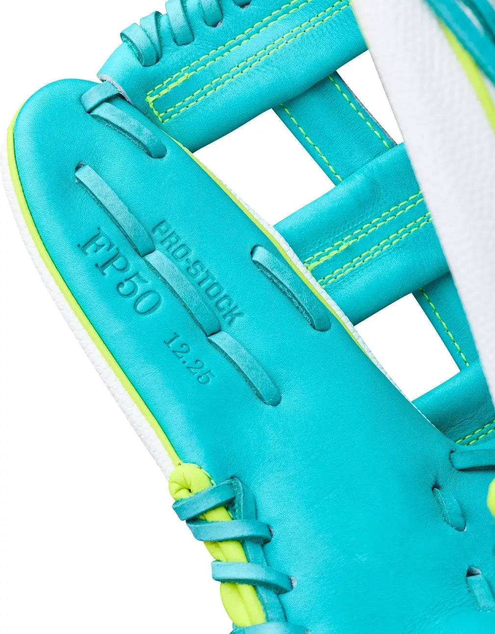 Wilson A2000 Spring Series Fp50 12.25” Fastpitch Outfield Glove Wbw1042371225 - Teal White Yellow - Right Throw