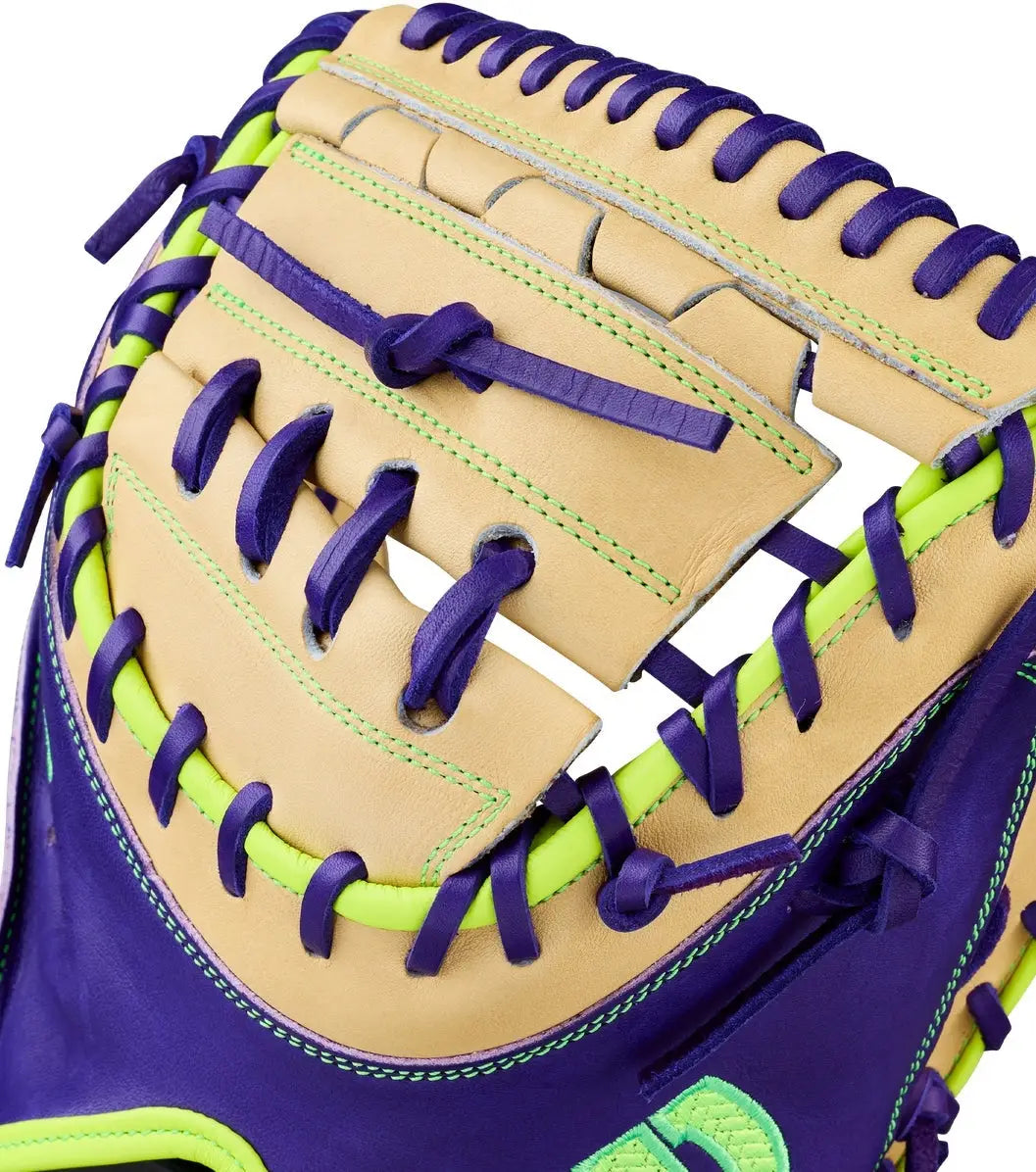Wilson A2000 Spring Series Fpcm23 34.00” Fastpitch Catcher’s Mitt Wbw10423934 - Purple Blonde - Cork / Right Throw