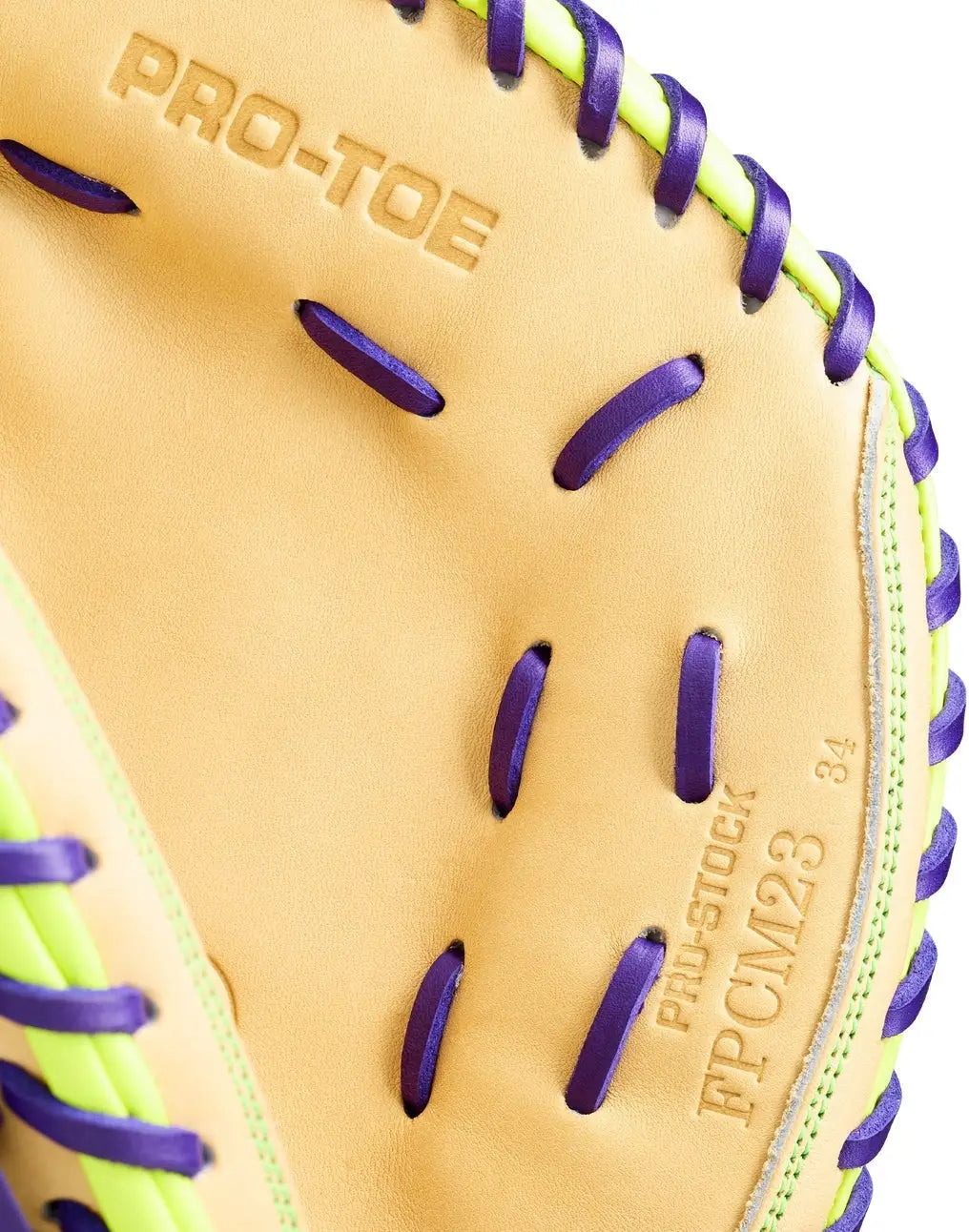 Wilson A2000 Spring Series Fpcm23 34.00” Fastpitch Catcher’s Mitt Wbw10423934 - Purple Blonde - Cork / Right Throw