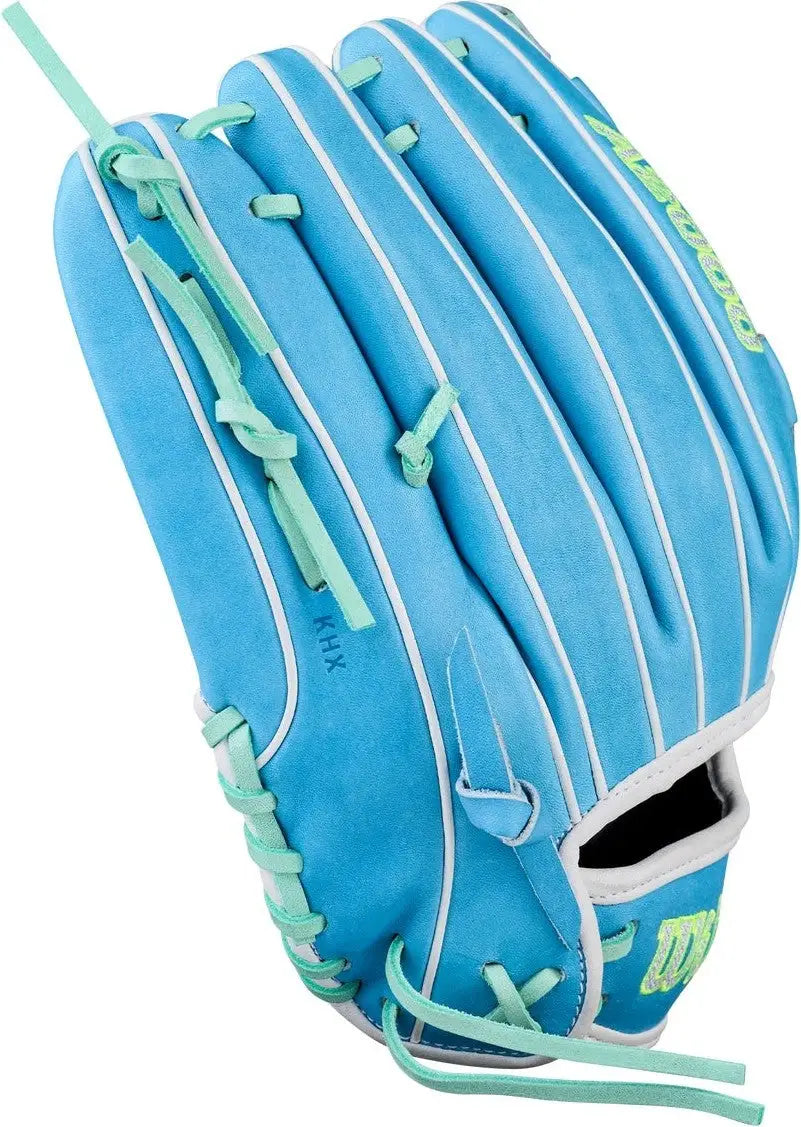 Wilson A2000 Spring Series Fphg 12” Fastpitch Pitcher’s Glove Wbw10423512 - Sky Blue Seafoam