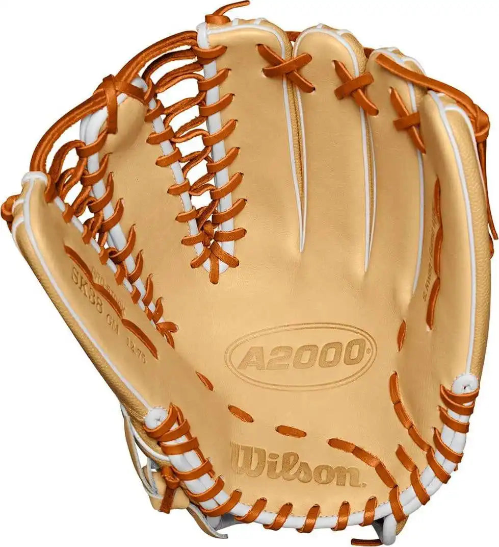 Wilson A2000 Steven Kwan Sk38 Gm 12.75’’ Outfield Glove Wbw1027041275 - Blonde Tan