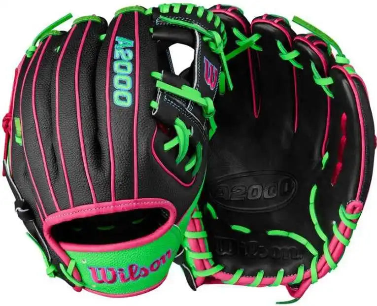 Wilson A2000 Summer 1786ss 11.50’’ Infield Glove Wbw103218115- Black Neon Green Flamingo Pink - Right Throw