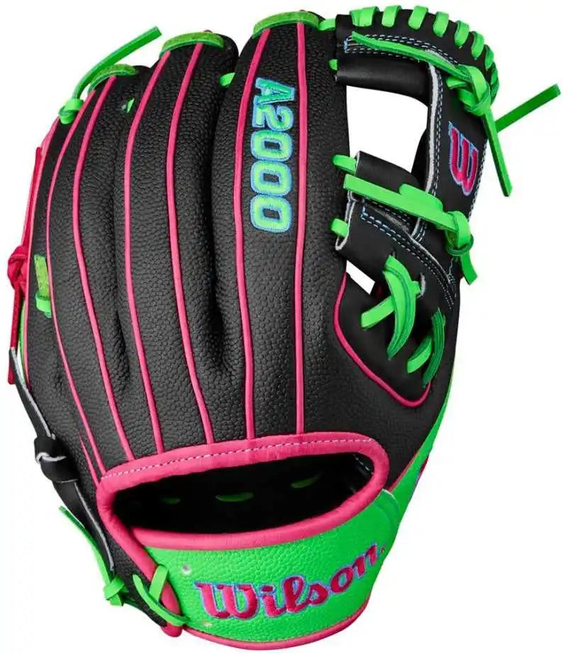 Wilson A2000 Summer 1786ss 11.50’’ Infield Glove Wbw103218115- Black Neon Green Flamingo Pink - Right Throw