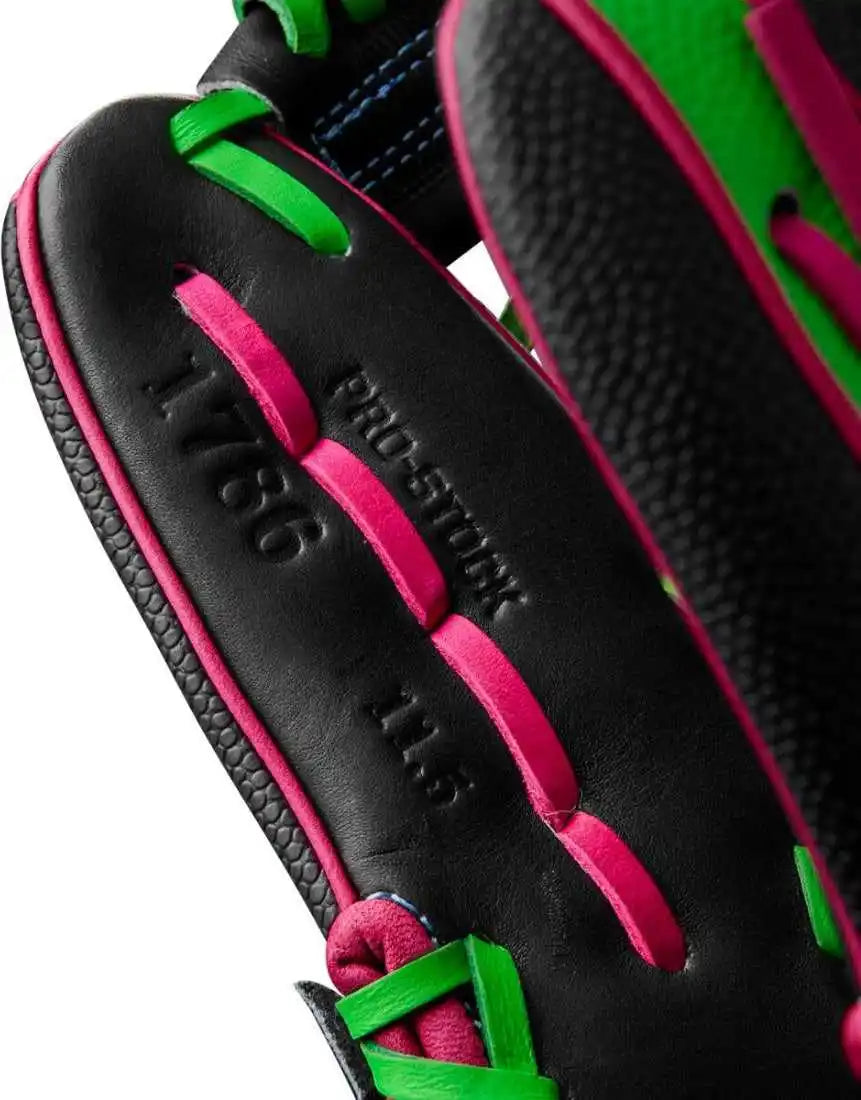 Wilson A2000 Summer 1786ss 11.50’’ Infield Glove Wbw103218115- Black Neon Green Flamingo Pink - Right Throw