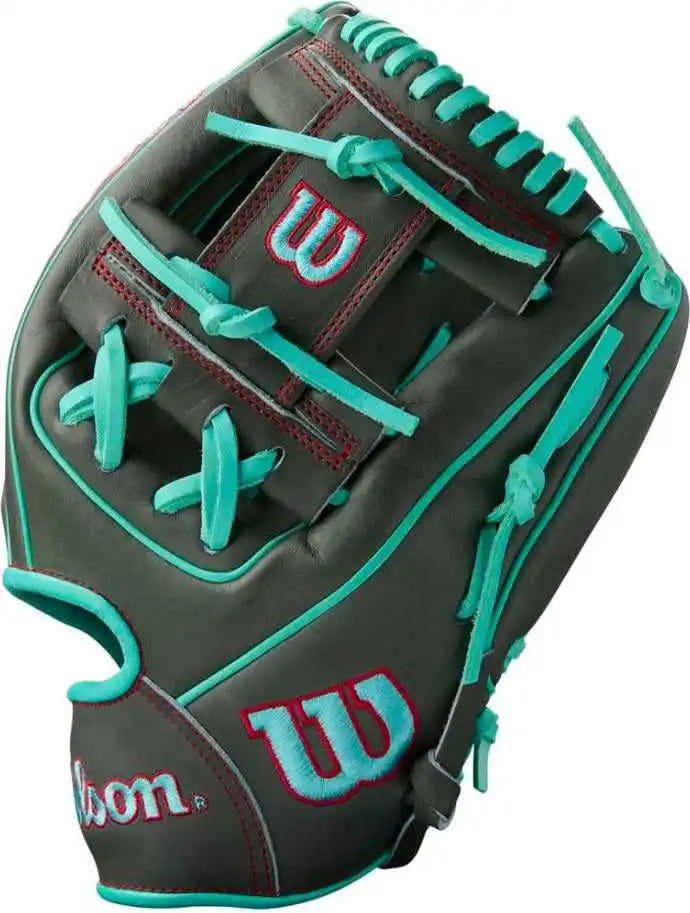 Wilson A2000 Summer 1975 11.75’’ Infield Glove Wbw1032191175 - Charcoal Seafoam - Dark Gray Blue / Right Throw