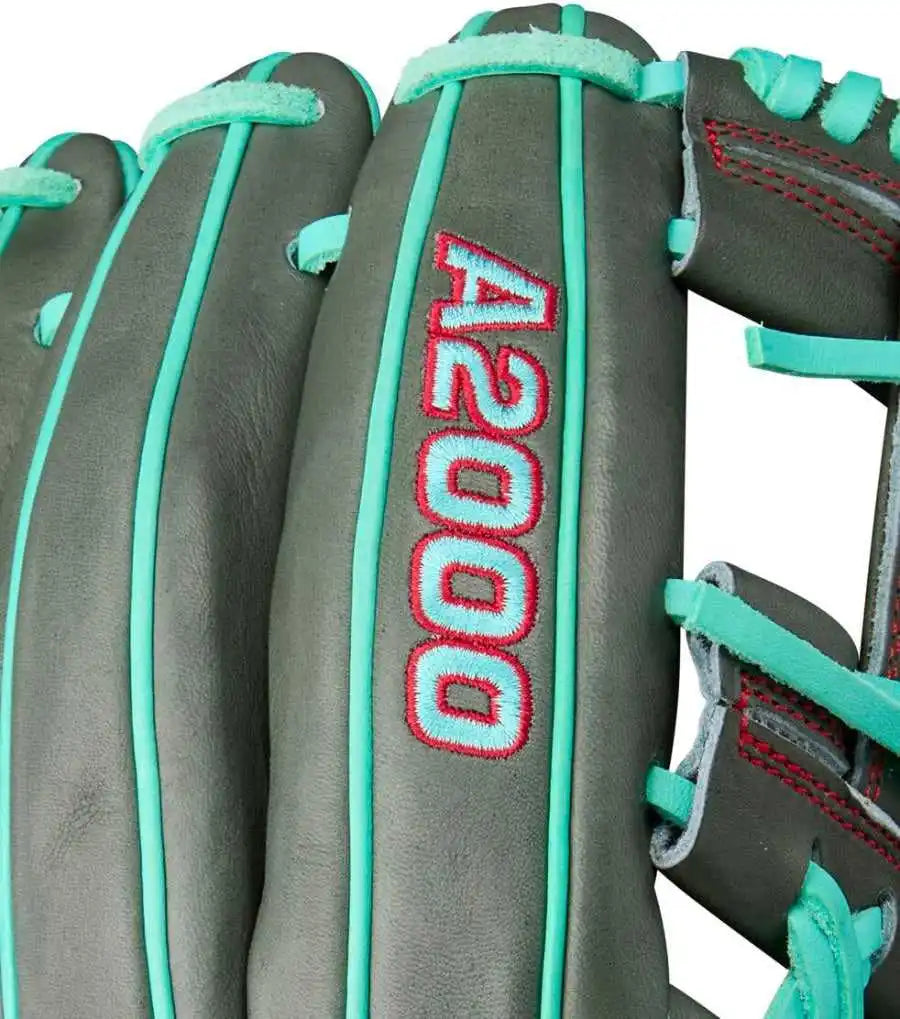 Wilson A2000 Summer 1975 11.75’’ Infield Glove Wbw1032191175 - Charcoal Seafoam - Dark Gray Blue / Right Throw