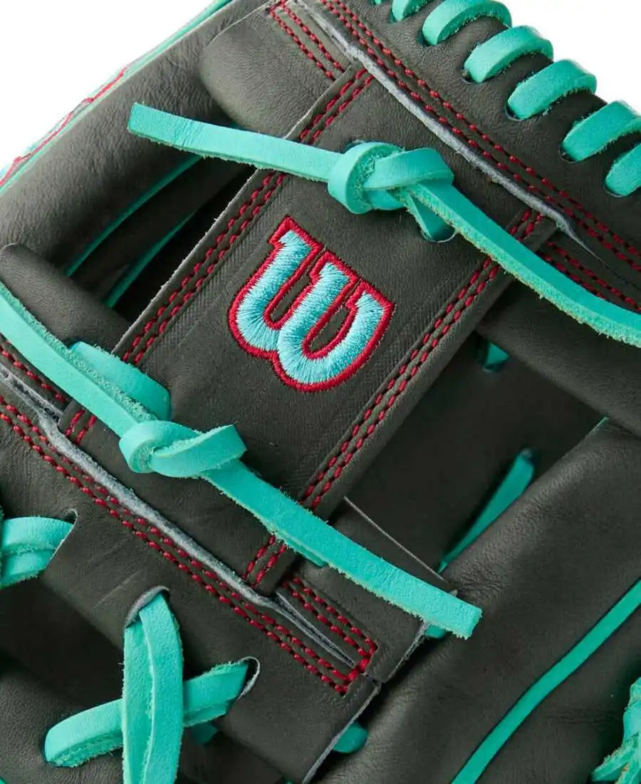 Wilson A2000 Summer 1975 11.75’’ Infield Glove Wbw1032191175 - Charcoal Seafoam - Dark Gray Blue / Right Throw