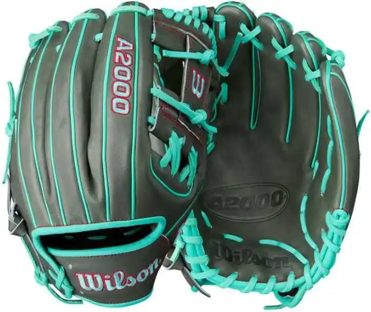 Wilson A2000 Summer 1975 11.75’’ Infield Glove Wbw1032191175 - Charcoal Seafoam - Dark Gray Blue / Right Throw