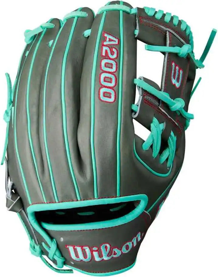 Wilson A2000 Summer 1975 11.75’’ Infield Glove Wbw1032191175 - Charcoal Seafoam - Dark Gray Blue / Right Throw