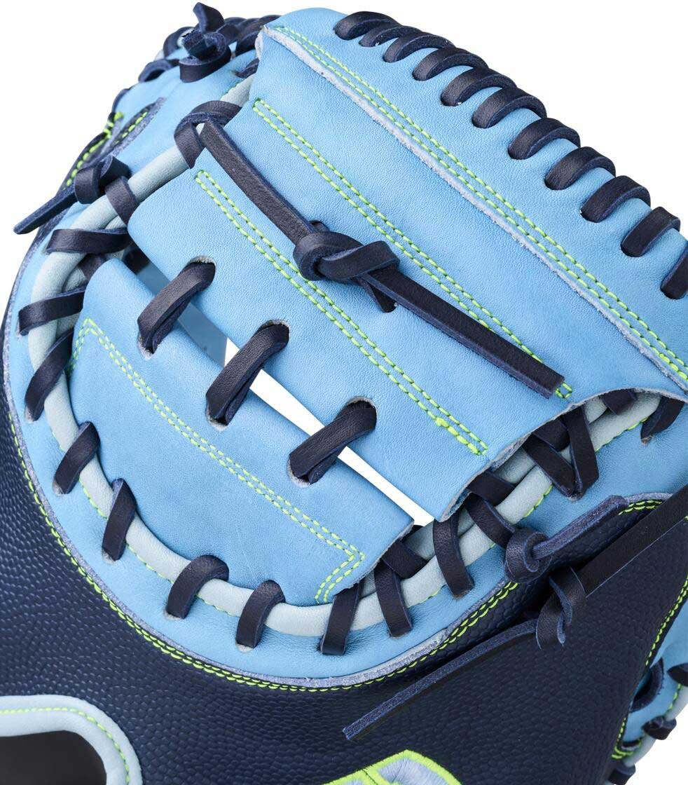 Wilson A2000 Summer 2026 Cm33s Catchers Mitts 33.00’’ Wbw10460433 - Navy Sky Blue - Right Throw