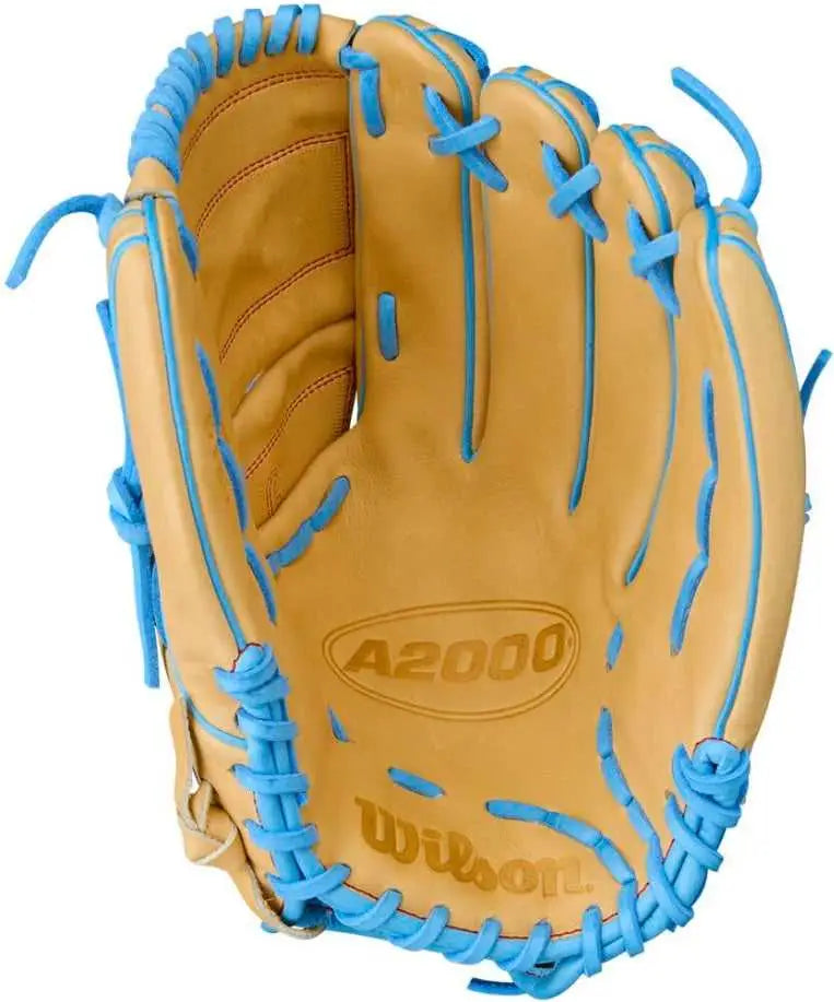 Wilson A2000 Summer B125 12.5’’ Pitcher’s Glove Wbw103220125 - Blonde Sky Blue - Cork Columbia Blue / Right Throw