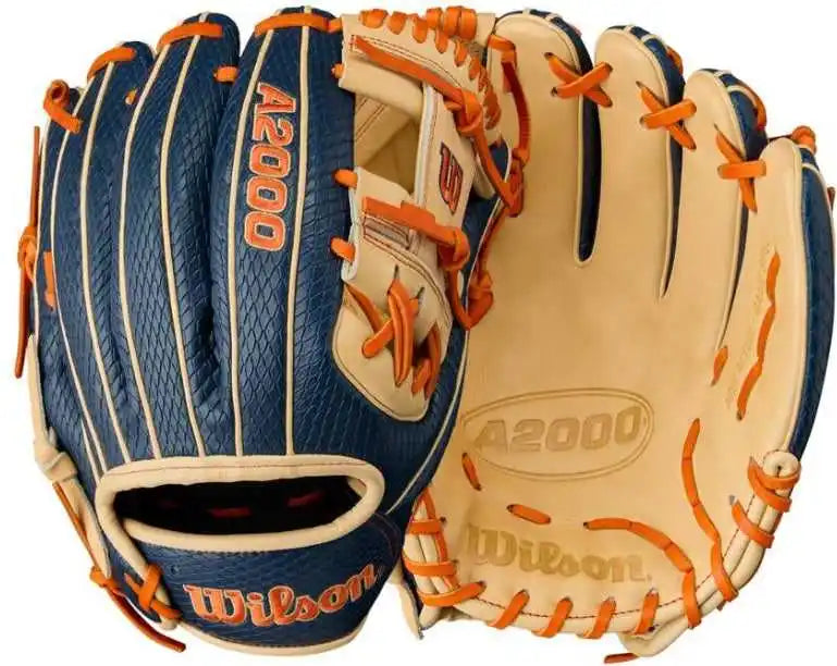 Wilson A2000 Summer Ja27 11.50’’ Infield Glove Wbw103295115 - Navy Blonde Orange - Cork / Right Throw