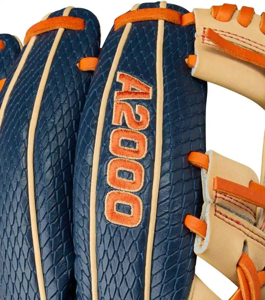 Wilson A2000 Summer Ja27 11.50’’ Infield Glove Wbw103295115 - Navy Blonde Orange - Cork / Right Throw