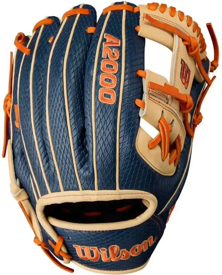 Wilson A2000 Summer Ja27 11.50’’ Infield Glove Wbw103295115 - Navy Blonde Orange - Cork / Right Throw