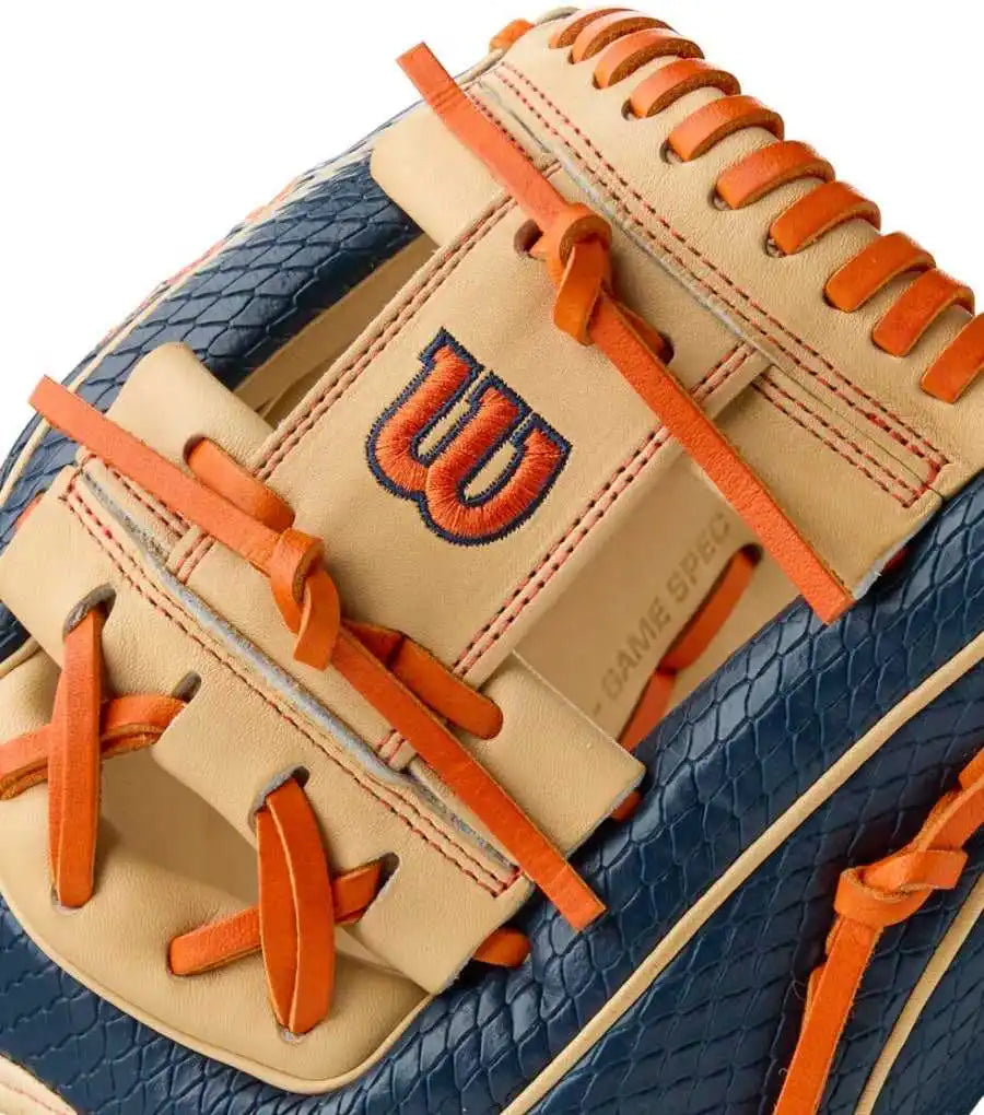 Wilson A2000 Summer Ja27 11.50’’ Infield Glove Wbw103295115 - Navy Blonde Orange - Cork / Right Throw