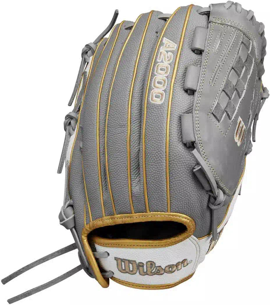 Wilson A2000 V125ss 12.50’’ Outfield Fastpitch Glove Wbw102677 - Gray White Blonde