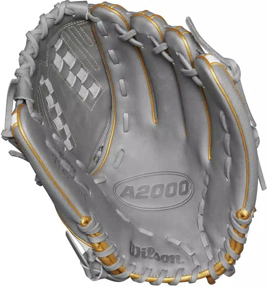 Wilson A2000 V125ss 12.50’’ Outfield Fastpitch Glove Wbw102677 - Gray White Blonde