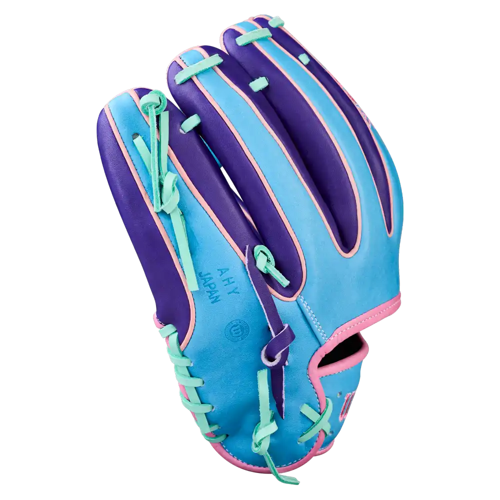 Wilson A2k 1720 11.50’’ Infield Glove Oct 2025 Gotm Wbw104220115 - Purple Columbia Blue Pink - Right Throw