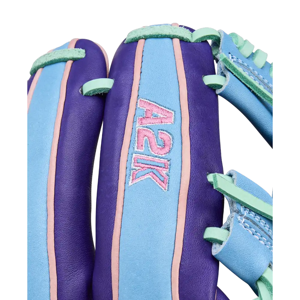 Wilson A2k 1720 11.50’’ Infield Glove Oct 2025 Gotm Wbw104220115 - Purple Columbia Blue Pink - Right Throw