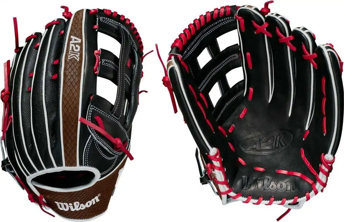 Wilson A2k 1799ss 12.75’’ Outfield Glove October Oct 2021 Gotm Black Gray Red / Right Throw