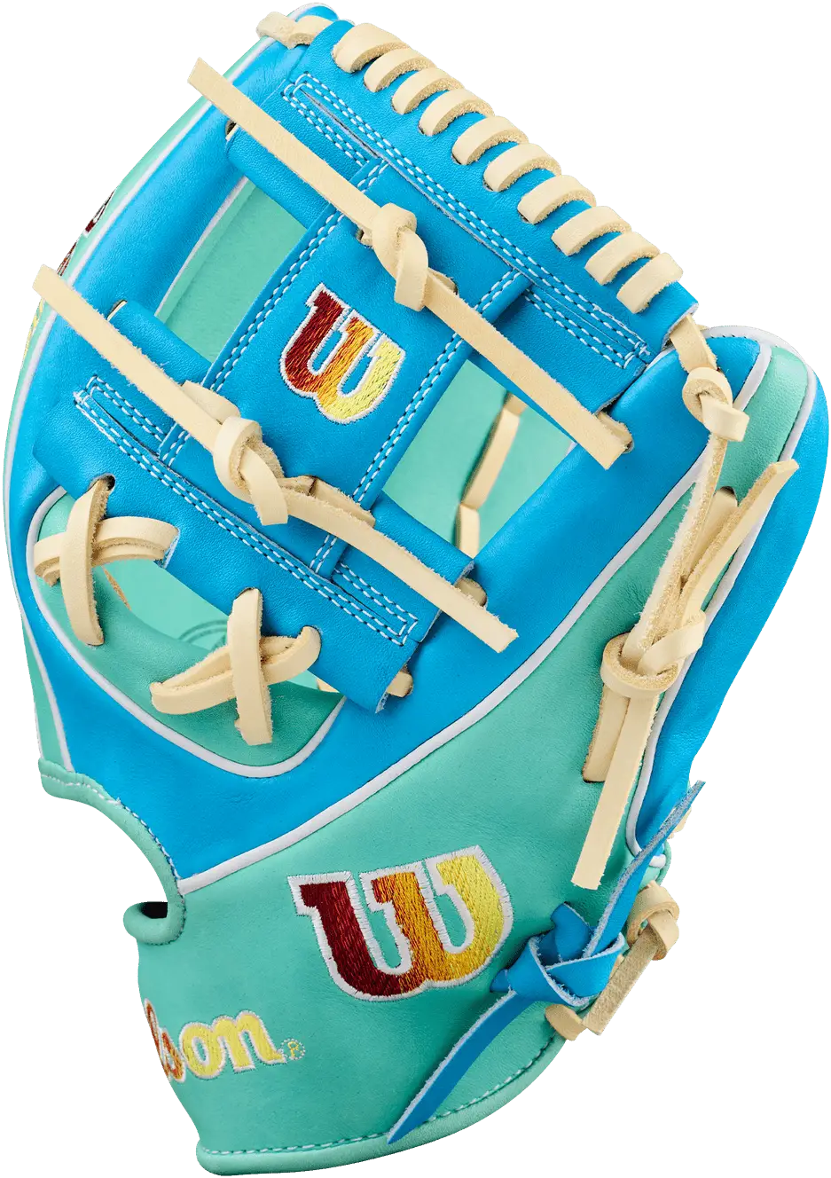 Wilson A2k Spring 1786 11.50’’ Infield Baseball Glove Wbw102667 - Tropical Blue Seafoam - Mint / Right Throw