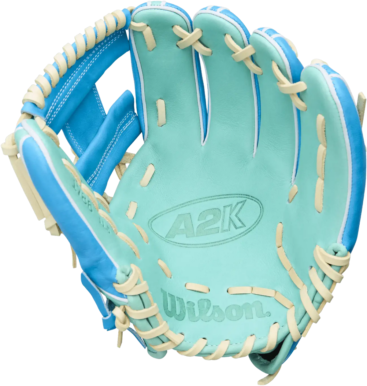 Wilson A2k Spring 1786 11.50’’ Infield Baseball Glove Wbw102667 - Tropical Blue Seafoam - Mint / Right Throw