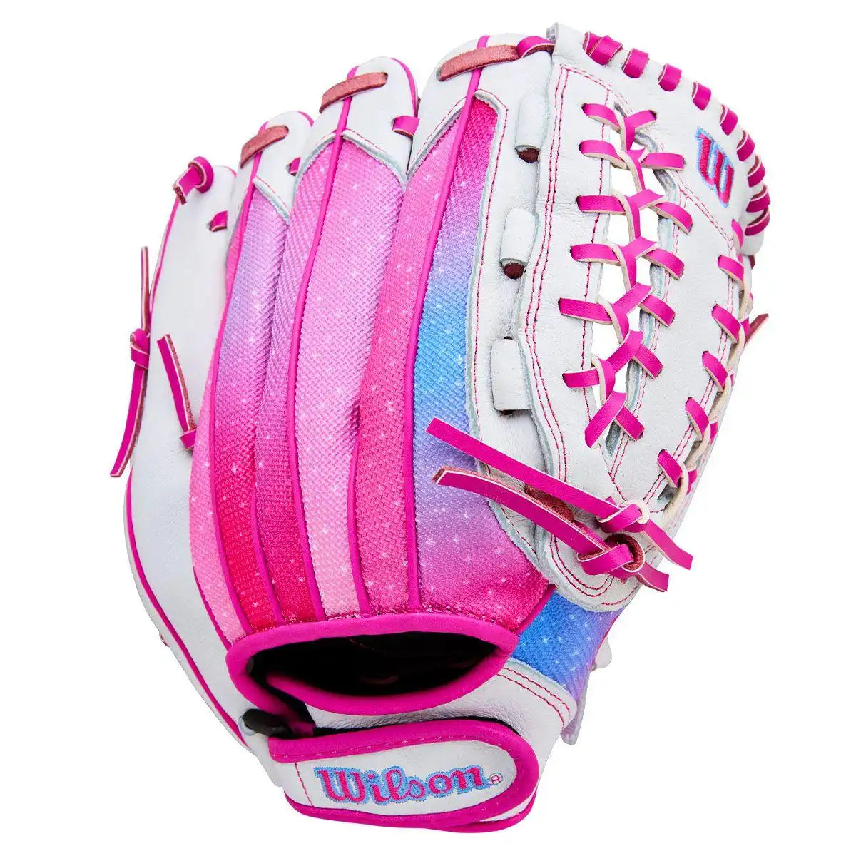 Wilson A440 Flash 12.00’’ Youth Fastpitch Utility Glove Wbw103987 - White Flamingo - Pink / Right Throw